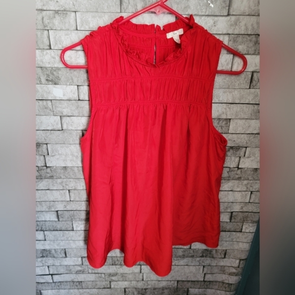 Joie‎ Size medium red sleeveless shirt